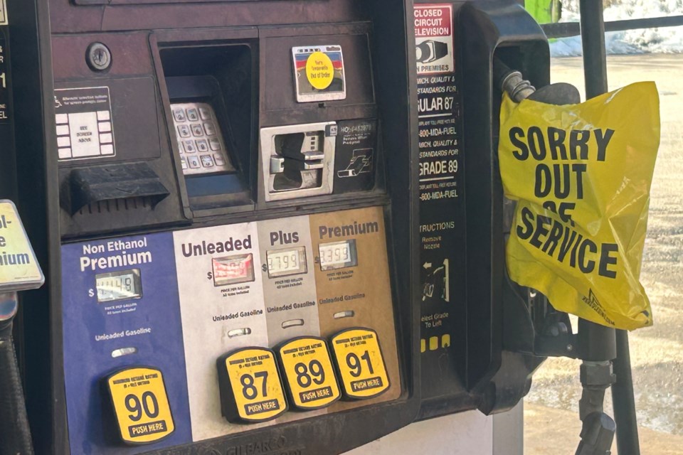 Several gas stations ran out of gas this afternoon due.