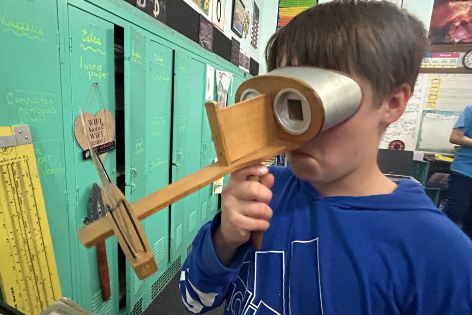 The students learned about a different decade every month during the school year at St. Mary's Catholic School. April was the decade of the 1910s.