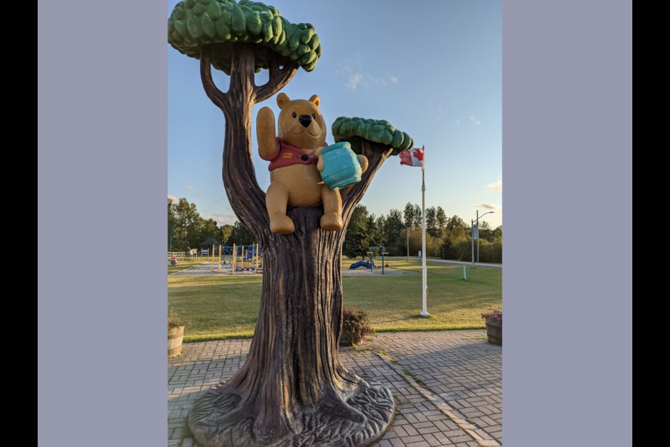 Stop by the Winnie-the Pooh Park in White River for photos and the story of this iconic children's storybook character.