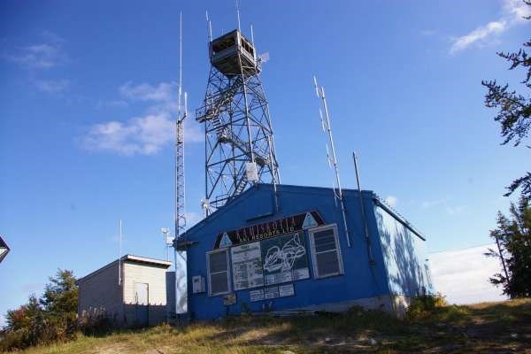 The original fire tower in Timmins is now atop its ski hill; many towers have been torn down or repurposed.  