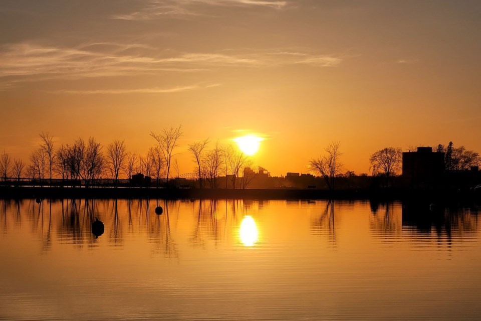 Early May sunset at Topsail Island in Bellevue Park