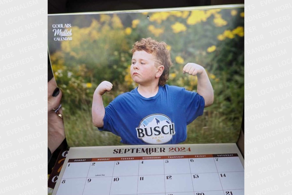 Raising money for ARCH, hairdresser Kayla Matthews and photographer Cheryl Proulx have a handful of unique 2024 calendars remaining, which features some of the best mullets in Goulais.