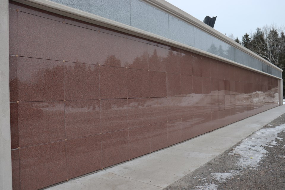 The new mausoleum at Holy Sepulchre Cemetery features 64 single crypts and 72 companion crypts. 