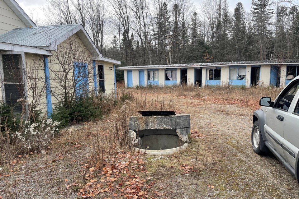 OPP retiree Ken Spahr visited the former Mountain Ash Inn site in Heyden this past November to find a cracked open water well that goes down more than 30 feet into the ground.