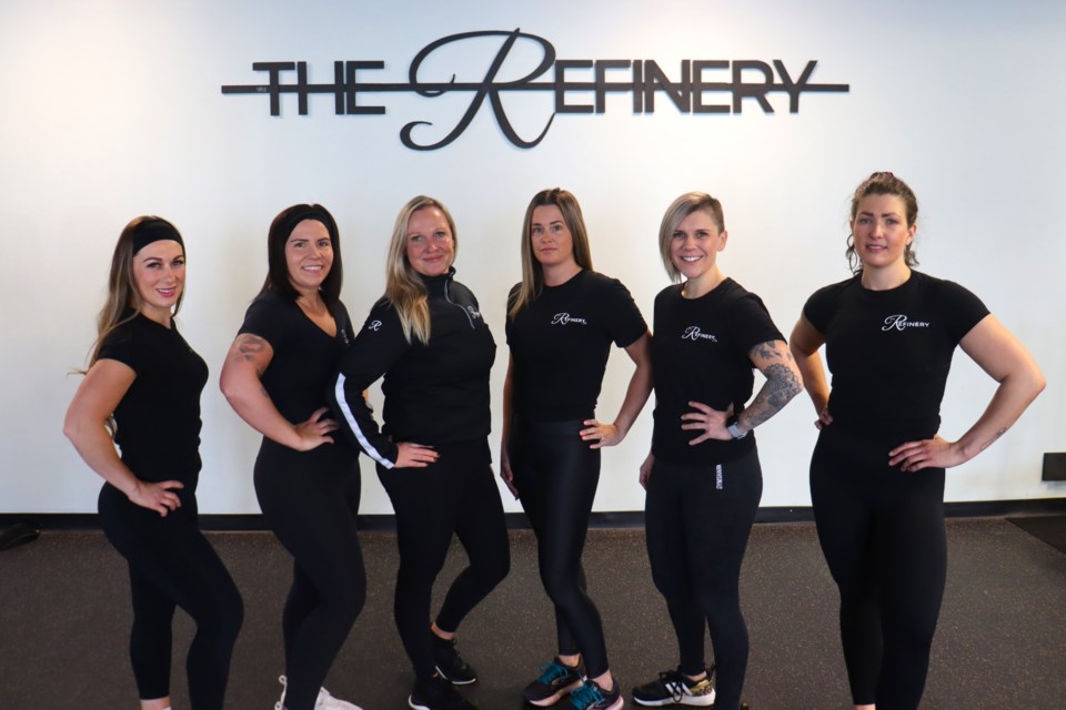 It's all about helping women become the best version of themselves for The Refinery trainers Mandy Pandzic, Amanda Taylor, Sarah Gartshore, Tracy Gardiner, Alyssa Scali, and Jen Olive (not pictured: Dom and Genevieve Lachapelle).