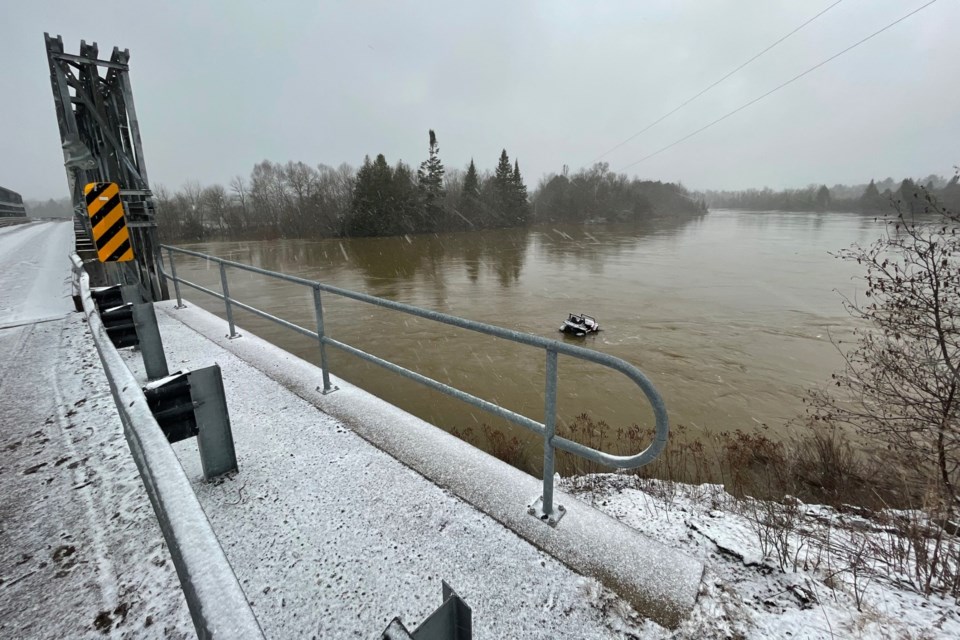 Water levels appear to have peaked as significant flooding in the Goulais area has left several roadways inaccessible. 