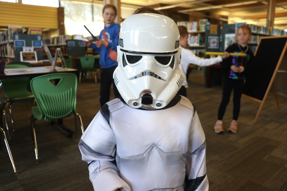 Kids earned their Jedi Knight certificates during a fun day of Stars Wars-themed activities and games at the downtown library on May 4, 2024.