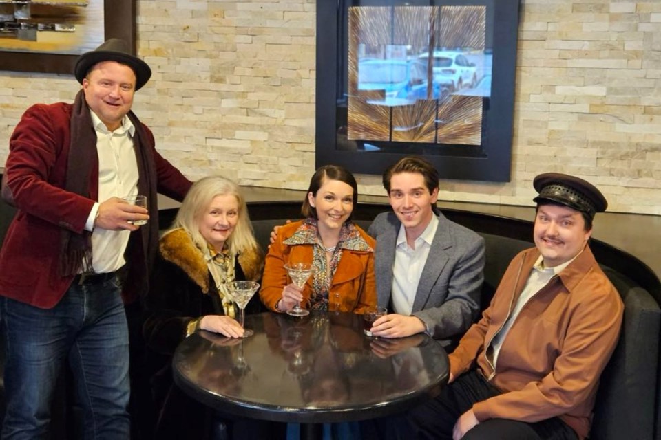 Cast members of "Barefoot in the Park" Marc Beaudette, Donna Hilsinger, Megan Wigmore, Jarrett Mills, and John Howes are looking to evoke lots of laughter during dinner theatre shows at Quattro this month.