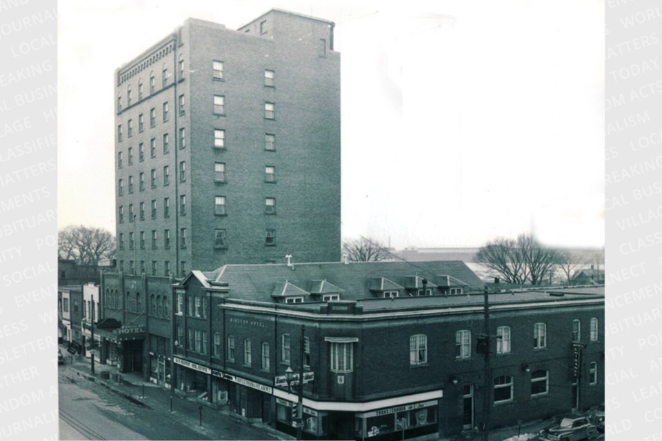 Old photograph of the Windsor Park Hotel.