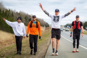 Come for a jog with cross-Canada runner passing through town