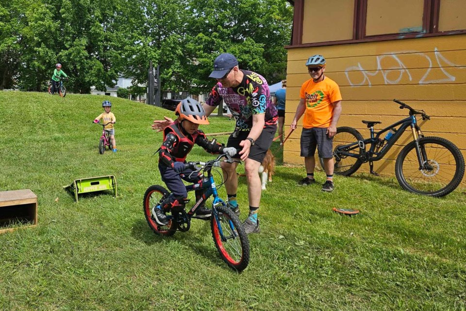The Esposito Park Pump Track was filled with cyclists on Saturday as the Sault Cycling Club's annual Bike to Work Week initiative kicked off for another year of programming.