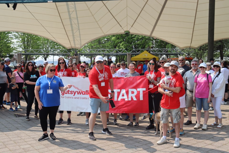 Dozens of supporters came together at the Roberta Bondar Pavilion for the Sault's 1st annual Gusty Walk in support of Crohn's and Colitis Canada on June 4, 2023.