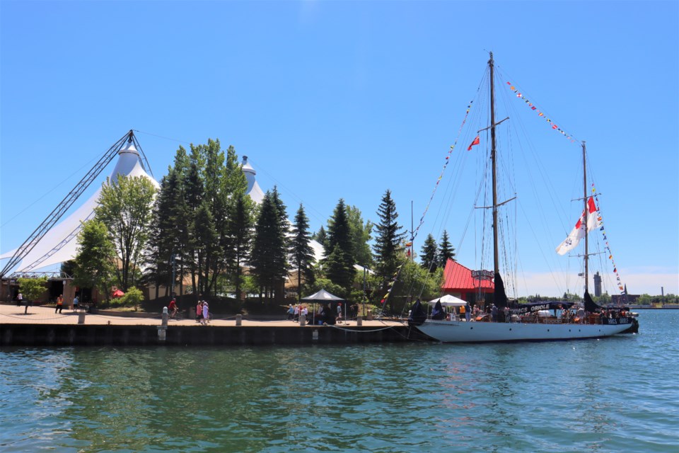 The HMCS Oriole, a 101-year-old Royal Canadian Navy vessel, has docked at the Roberta Bondar dock this weekend for public tours.