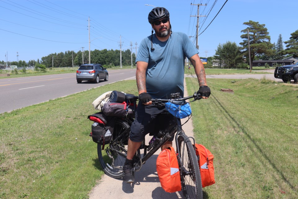 At 44 years of age, Chris Aubichon from Moncton, N.B. is cycling across the country and back to his roots in British Columbia to advocate for the thousands of former foster kids who aged out of the system and are unprepared for the realities of adult life