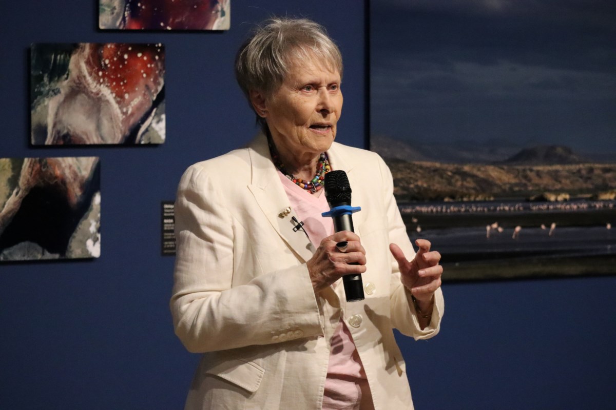 Bondar unveils powerful photo exhibition at hometown gallery