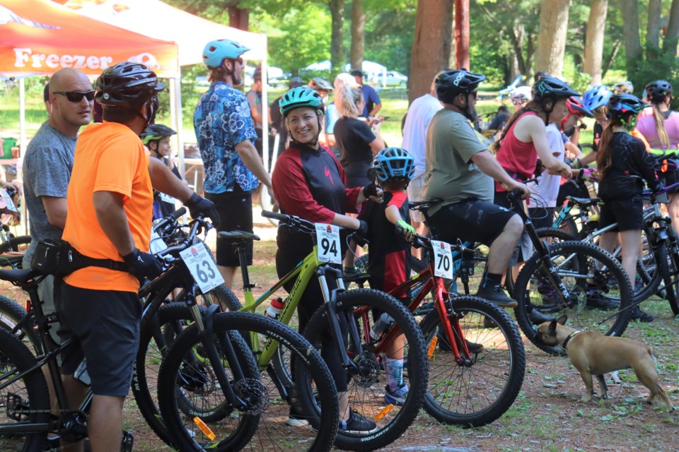 The constantly expanding mountain bike trail system at Hiawatha Highlands was enjoyed by dozens as the first-ever Salty Marie Trails Festival brought cyclists and runners together on July 29, 2023.