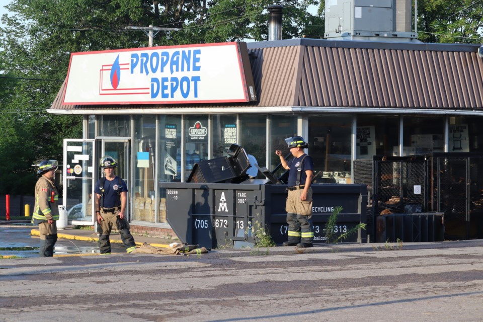 The Propane Depot was examined by emergency crews after a fire broke out in the early hours of Sun. July 31.