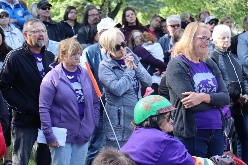 Families and friends of overdose victims came together at the Civic Centre on Wednesday to commemorate International Overdose Awareness Day.