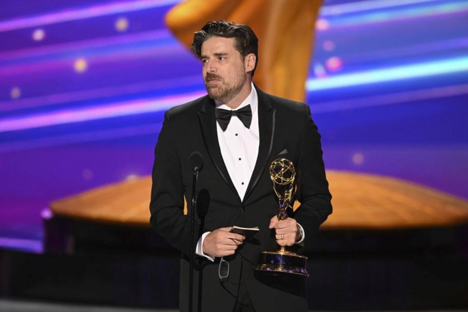 Accepting his first-ever Emmy at the Peacock Theater in Los Angeles on Sept. 8, 2024, Sir James Dunn graduate and composer Jeff Toyne was rewarded for his musical efforts on the main title theme music in 'Palm Royale,' a popular comedy-drama series on Apple TV+
