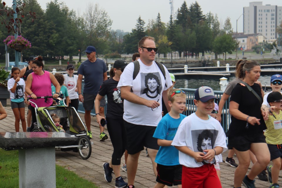 Hundreds of participants came together at the Roberta Bondar Pavilion on Sunday for the annual Terry Fox Run.