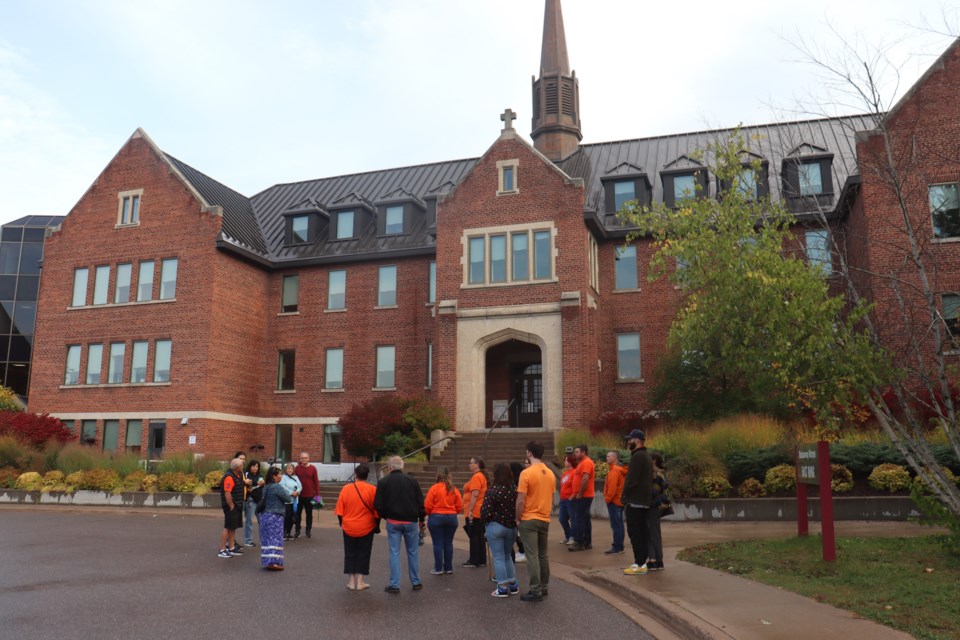 The National Day for Truth and Reconciliation was observed by locals at Algoma University and across the street at the Shingwauk Kinoomaage Gamig campus for a day of educational tours, cultural workshops, and panel discussions on Sept. 30, 2023.