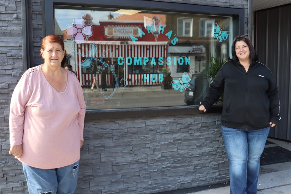 Compassion Hub leads Donna De Simon (left) and her daughter Angie (right) are forced to close the doors on their addictions and mental health resource centre as their lease comes to an end on the final day of October.