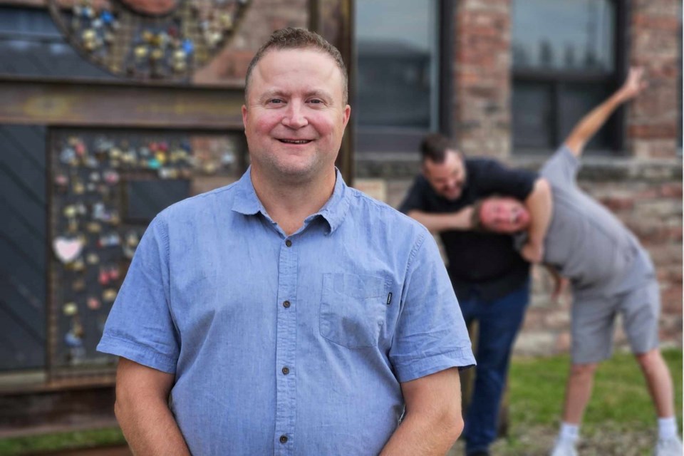 Aiming to keep the famous playwright's works alive in a comedic setting, Marc Beaudette (front) will join forces with Timothy Murphy and AJ Brisson (back) in Algoma Repertory Theatre's production of "The Complete Works of William Shakespeare [Abridged] (Revised) (Again)"