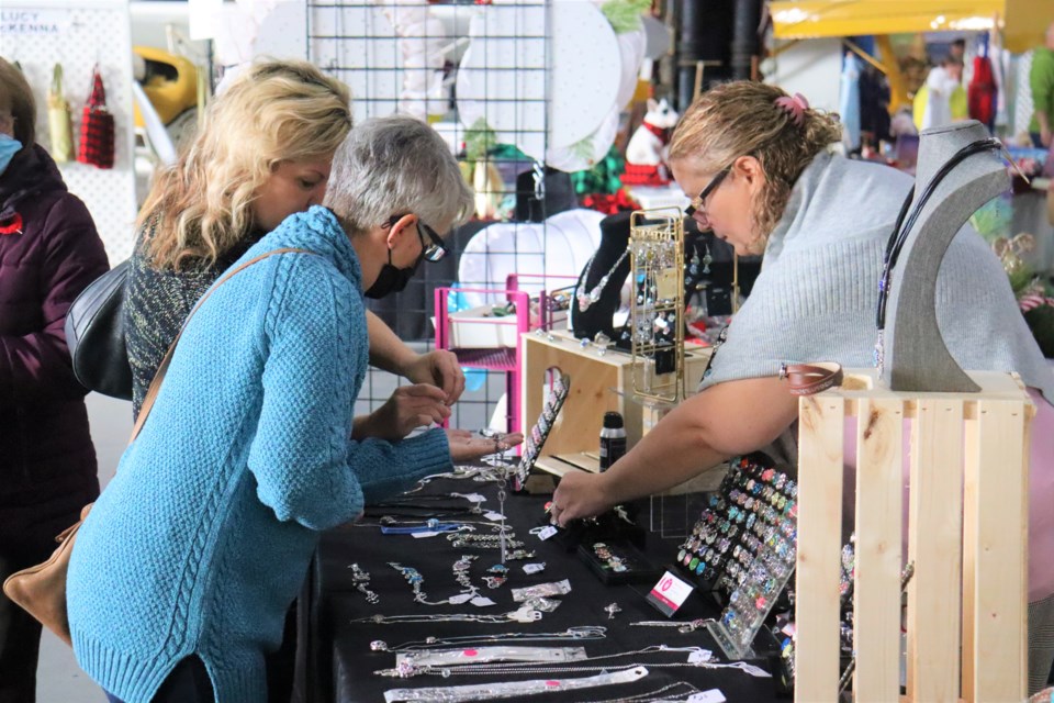 Around 70 local vendors gathered at the Canadian Bushplane Heritage Centre for this year's Holiday Gift and Craft Show on Nov. 12, 2022.