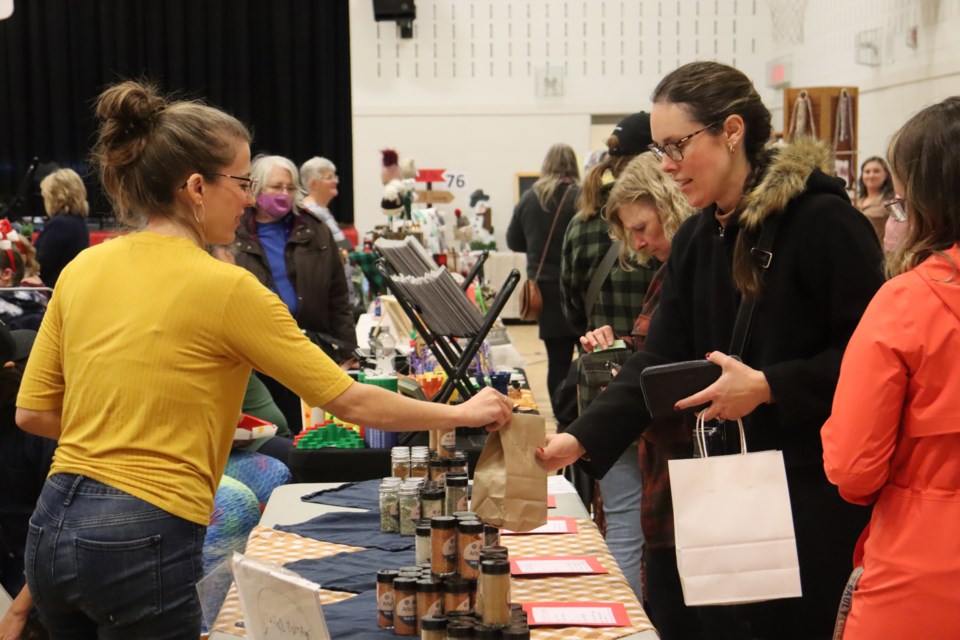 The annual Christmas Craft and Vendor Market at F.H. Clergue invited shoppers inside the school on Nov. 26, 2022. 