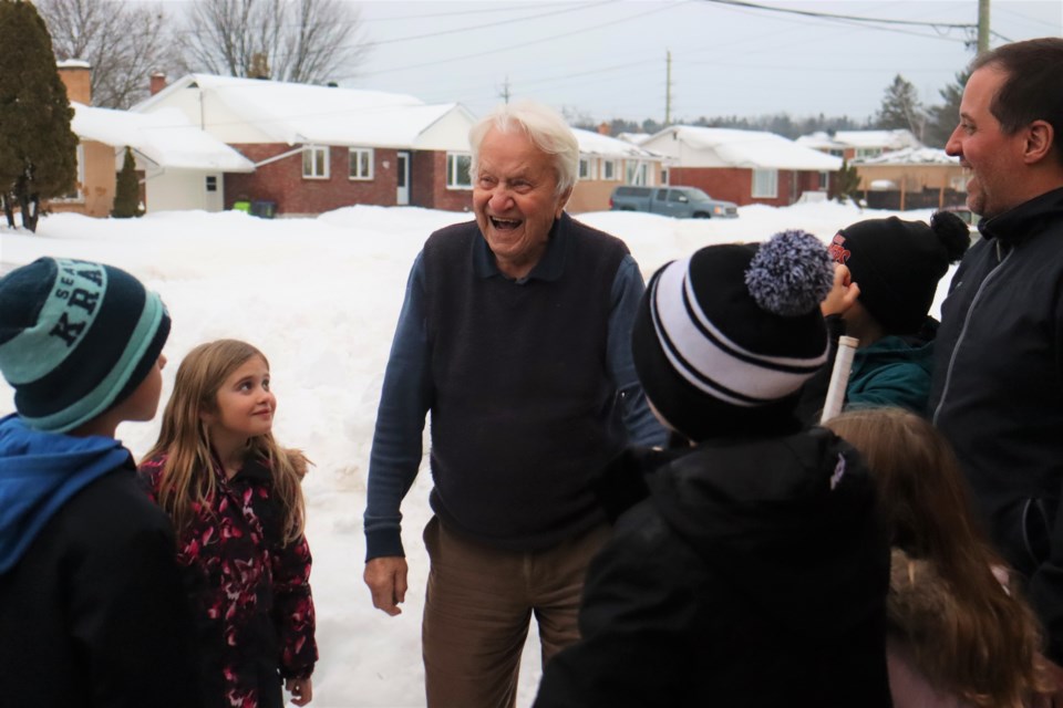 Former Detroit Red Wings forward and longtime Sault resident Steve Wochy received lots of love from his neighbourhood this week after turning 100 on Christmas Day. 