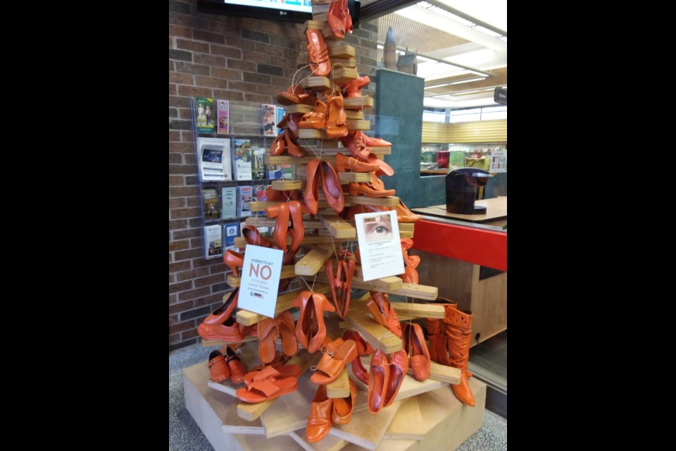 The 2019 display at the public library. Photo supplied Zonta Club of Sault Ste. Marie Area.