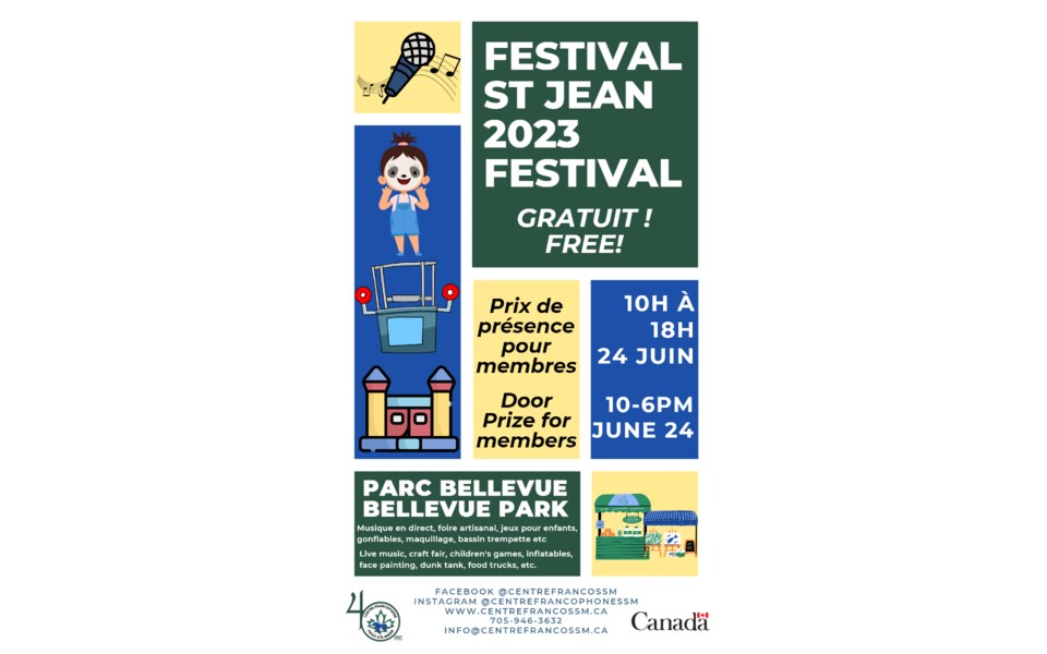 Saultites invited to celebrate StJeanBaptiste festival Sault Ste
