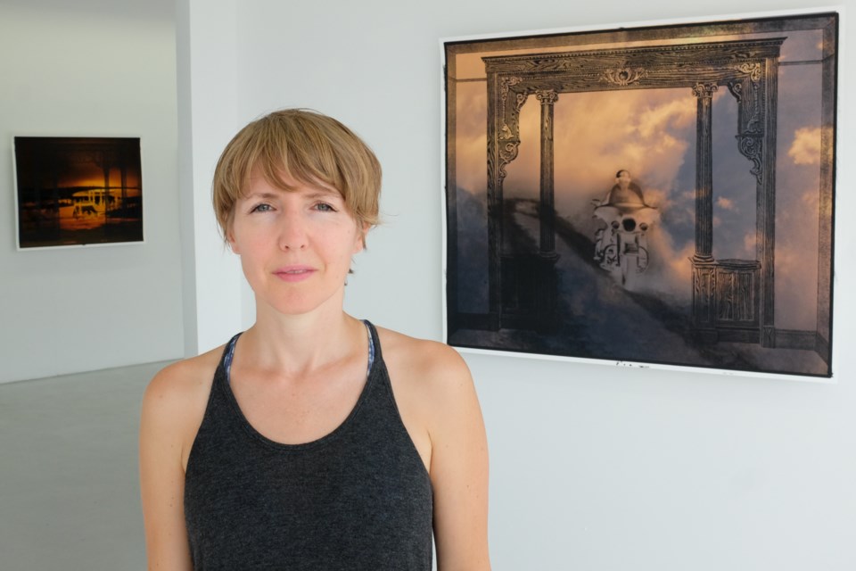 Local-born artist Monica Pitre's Cloud Walking exhibition is running at 180 Projects until September 12. The image to the right is 'Island Ride'. Jeff Klassen/SooToday