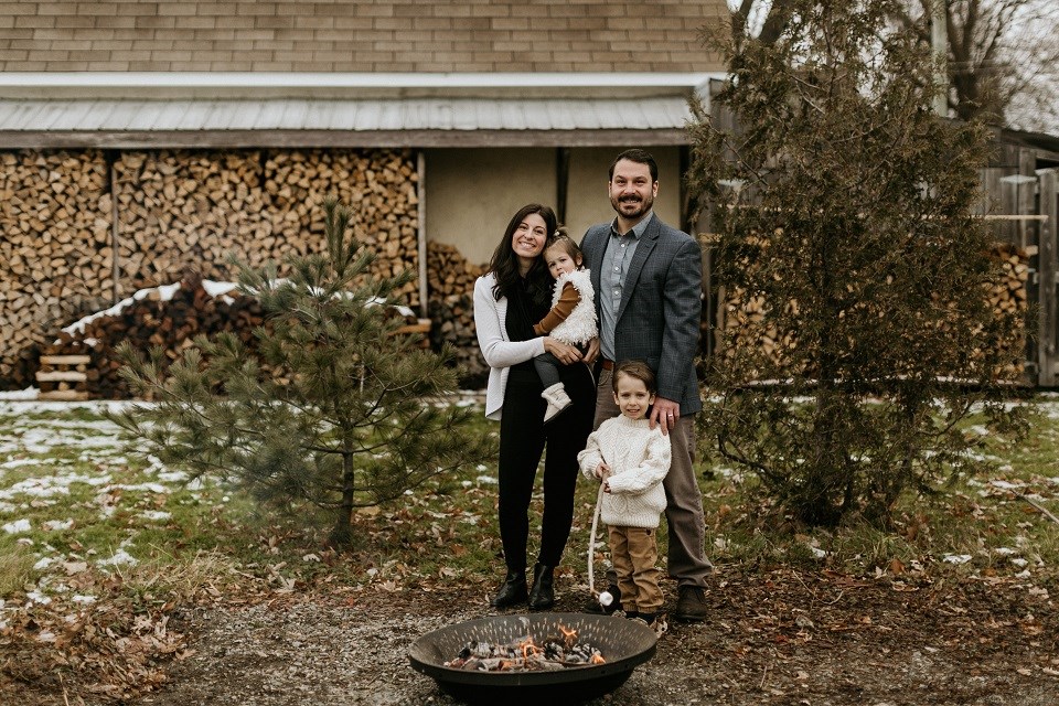 Jessica and Paul Calic with their children Jack and Emmy.