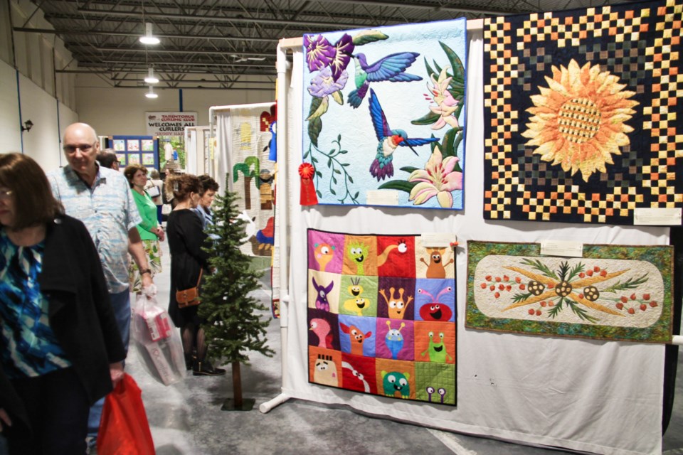 The Stitches From The Heart Quilt Guild’s Mother's Garden Quilt Show at the Tarentorus Sports Club, May 11, 2024.