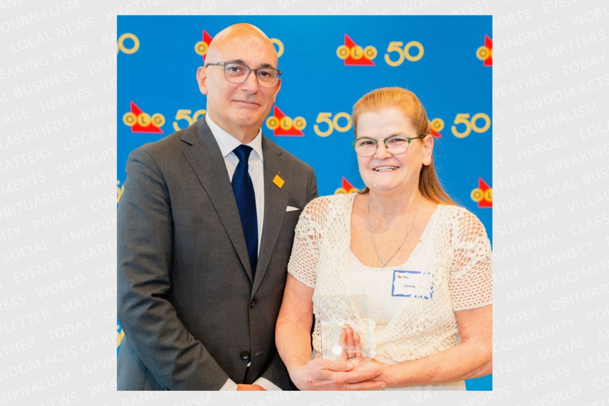Connie Raynor-Elliott is the recipient of OLG's Community Contributor Award, which recognizes an employee who has made significant contributions to community-led initiatives