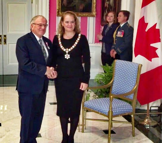 Dr. Robert Korneluk, a Sault native and cancer researcher in Ottawa, was awarded the Order of Canada by Governor General Julie Payette at a ceremony at Rideau Hall, Nov. 21, 2019. Photo supplied 