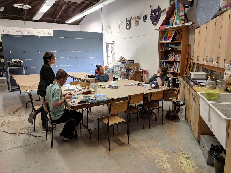 The Art Gallery of Algoma hosts a recycled art workshop to show you don't need expensive supplies to make art as well as to get people thinking about recycling and making old things new again