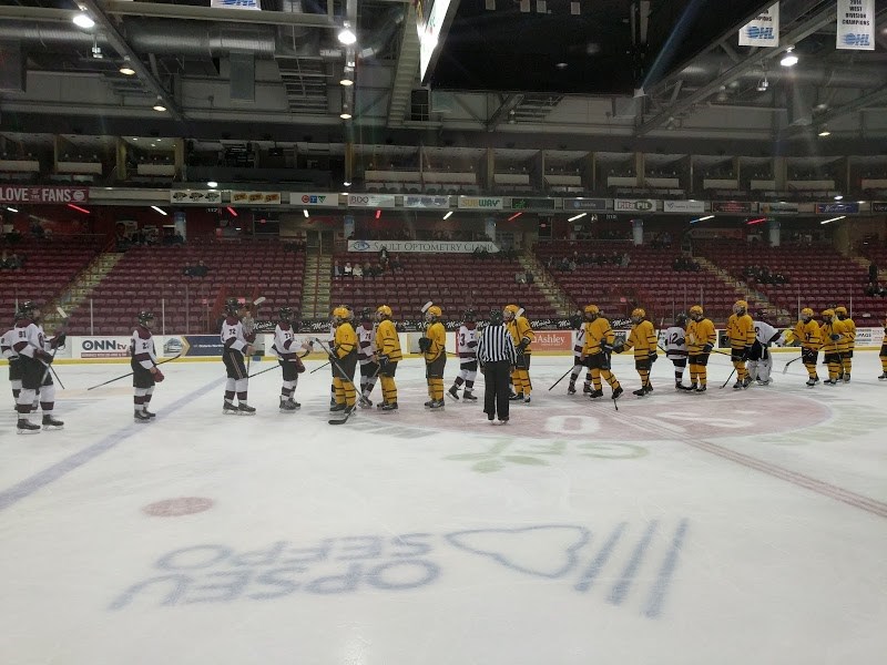 The boys hockey team for the Korah Colts faced the St. Mary's Knights at GFL Memorial Gardens this Sunday