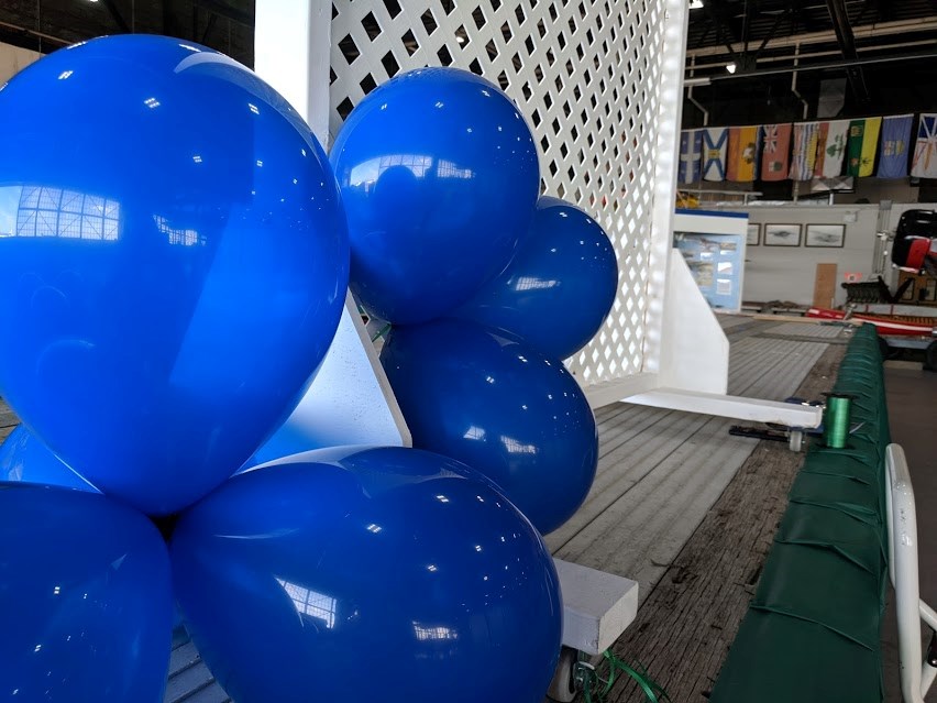 The Canadian Bushplane Heritage Centre is home to the Pride float and their own float being built for the Rotaryfest Parade Saturday. The Bushplane was lucky enough to get their flatbed truck this morning so they are in a float building frenzy!