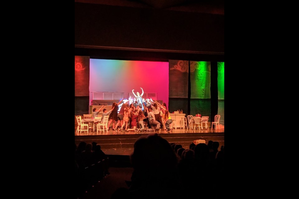 Superior Heights students put on a colourful, comedic, enchanting, toe tapping rendition of the broadway hit Mamma Mia from May 28 to 31 at the Community Theatre Centre