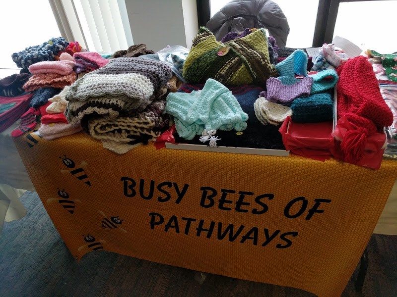 The Busy Bees of Pathways Retirement Residence hosted their annual Tea and Bazaar this Saturday. They have been putting on teas for over 25 years as a fundraiser for their recreational fund