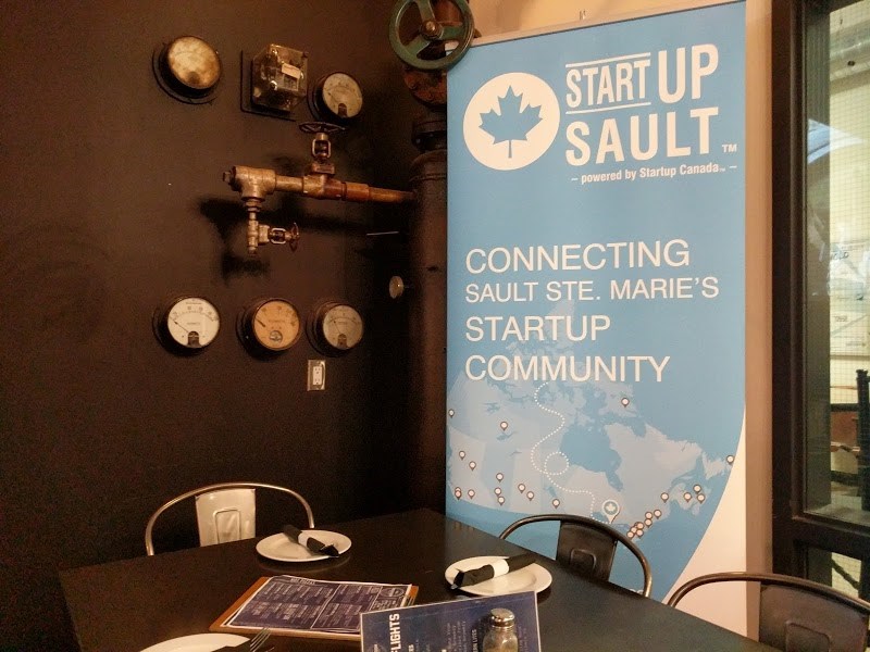 StartUp Sault hosts a night of conversation and networking over drinks at The Boiler Room. Photo by Sandi Wheeler/Bulletin