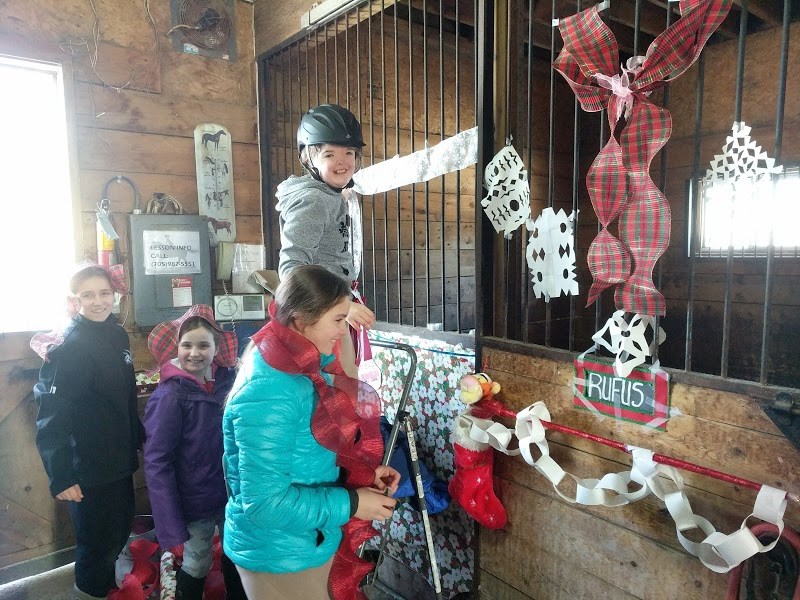 Strathclair Farm hosts their Christmas fun show for students and boarders complete with a stall decorating contest