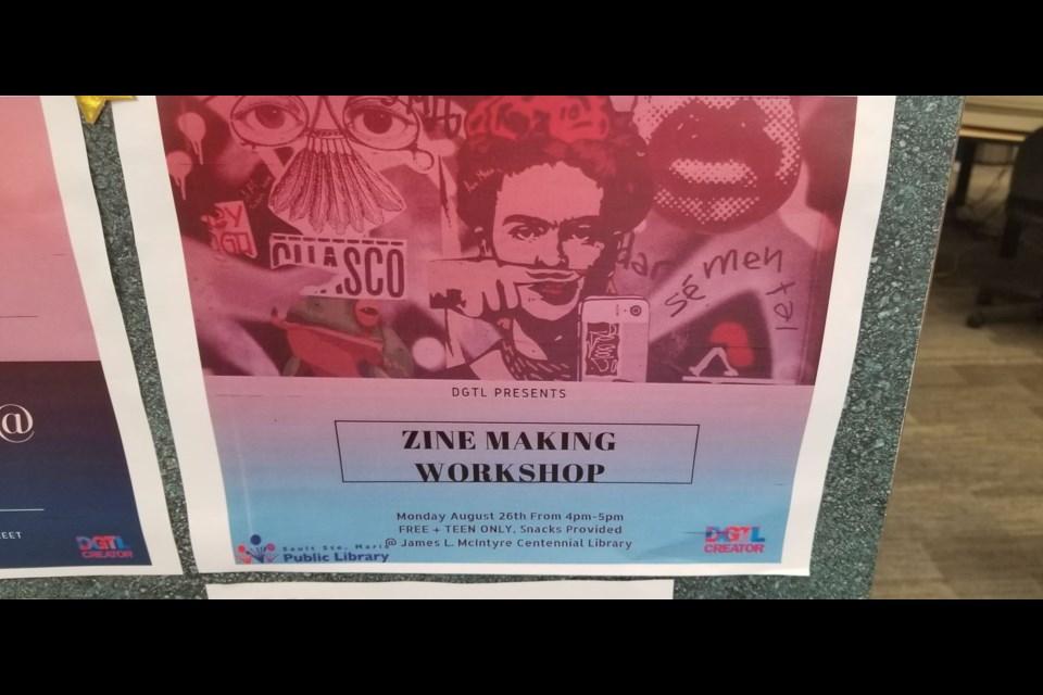 Digital Creator North hosts a Zine making workshop for youth Monday at the library which focuses on giving youth a creative communication tool