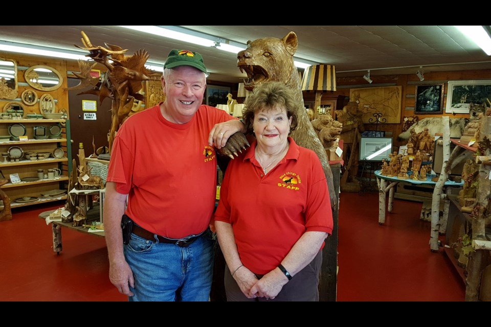 Jerry and June Demers are selling Agawa Crafts and The Canadian Carver after 48 years in business. Photo supplied by Jerry and June Demers