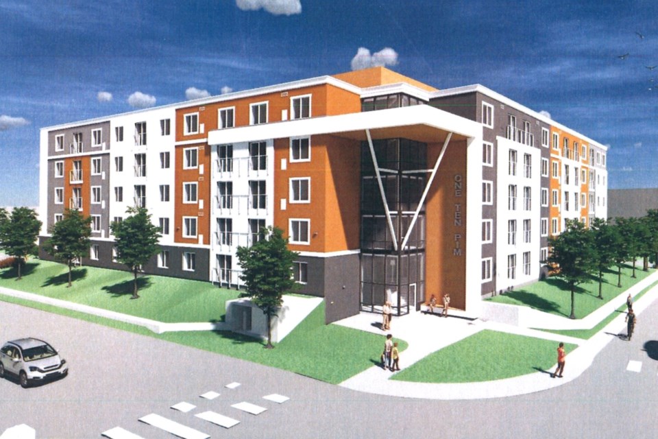 East view - proposed development at 110 Pim Street