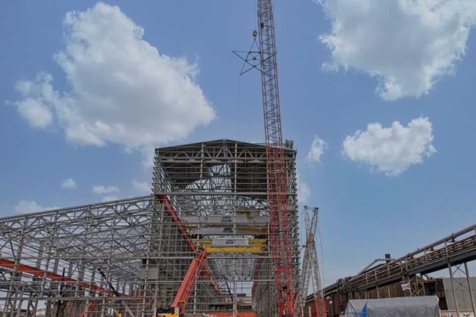 Algoma Steel has brought back its Christmas Star. Built in the 1980s, the popular icon was hoisted just before the holidays over the new electric arc furnace building