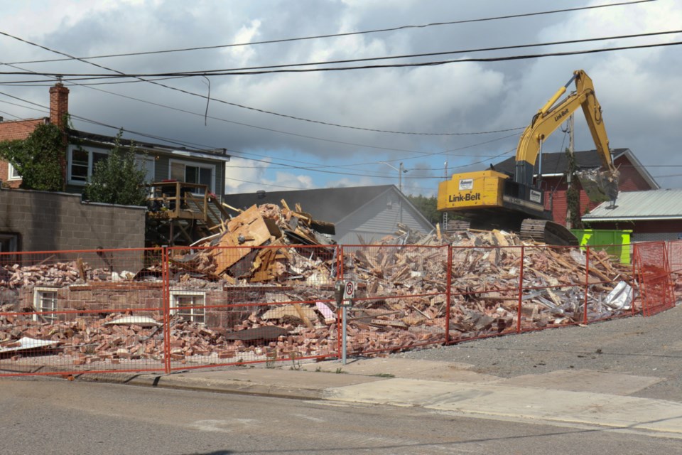 A King Street building was in the process of being demolished Aug. 30 to make way for Queenstown Drug Mart parking. 