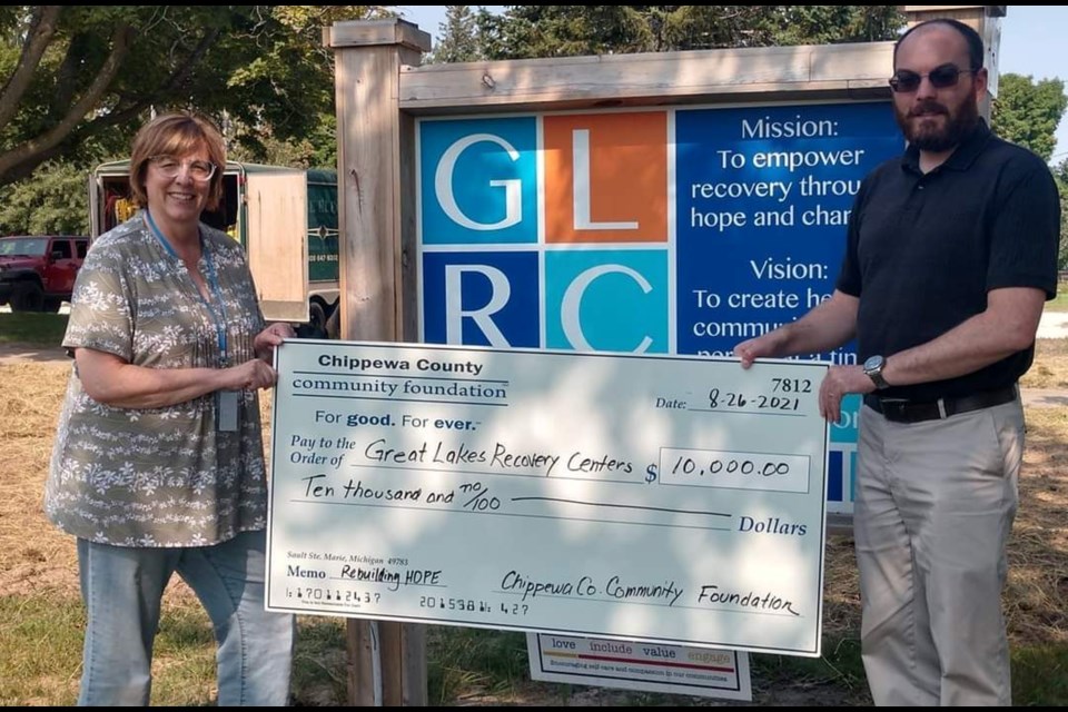 The Great Lakes Recovery Centre received $12,000 in funds for its Building Hope Campaign.